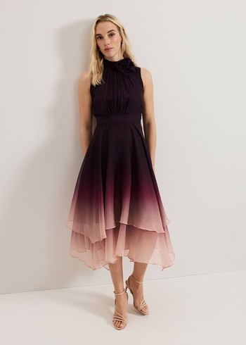 Phase Eight Maybel Ombre Dress Multicolor USA | 0593167-SN